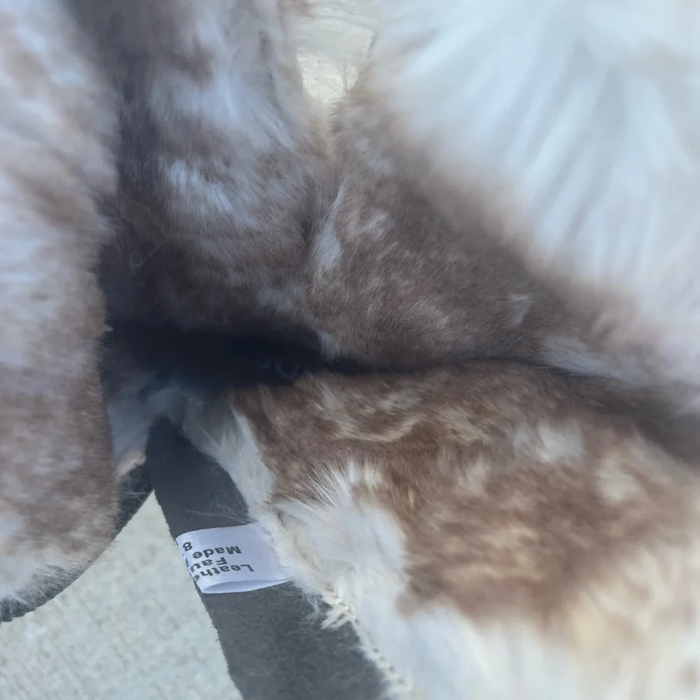J/Slides Nelly Boots 8.5 Gray Suede Faux Fur Lined Winter Ankle Boots